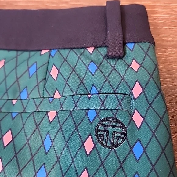 TORY SPORT Women's‎ Small Athletic Skort Diamond Pattern Belt Loops Fallen Hem - Picture 3 of 7